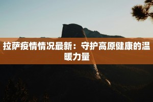 拉萨疫情情况最新：守护高原健康的温暖力量