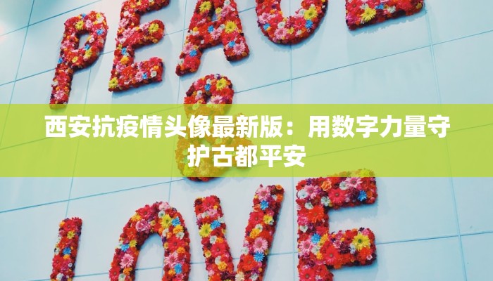 西安抗疫情头像最新版：用数字力量守护古都平安